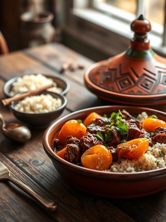 12 Healthy Slow Cooker Dinners for Nutritious Eating 13 moroccan lamb apricot tagine