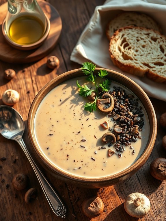 mushroom and rice soup