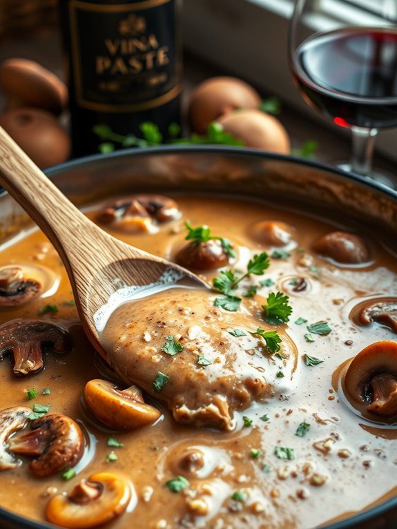 mushroom sauce with marsala