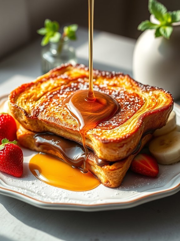 nutella filled french toast delight