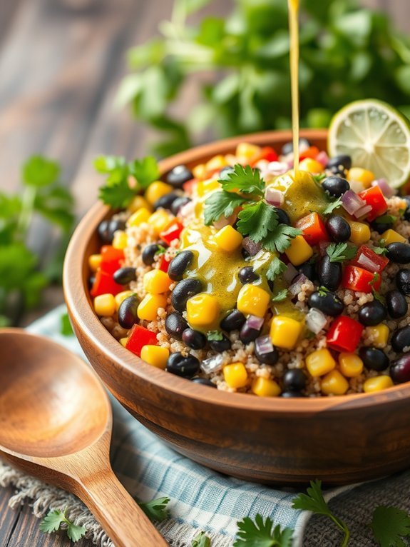 nutritious quinoa black bean salad