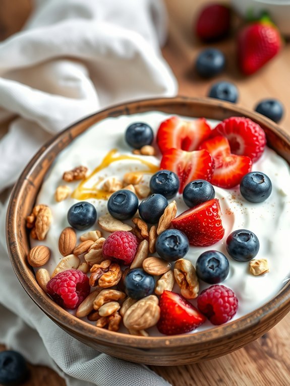 nutty berry yogurt parfait