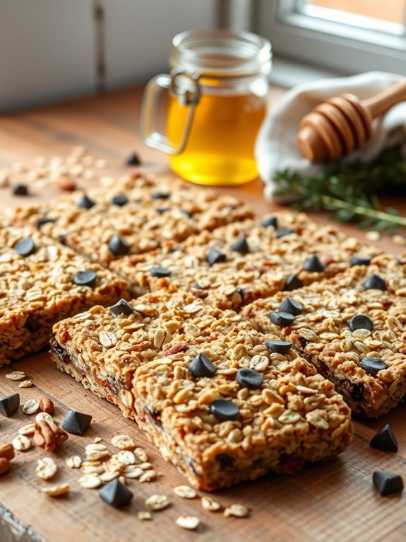 oatmeal honey granola bars