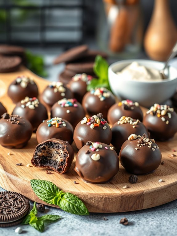 oreo chocolate dessert balls