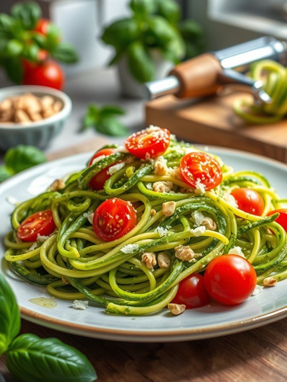 pasta alternative using zucchini