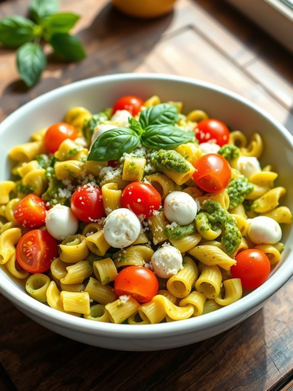 pasta salad with pesto