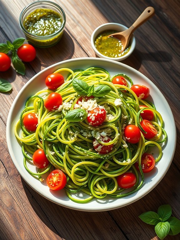 pesto zucchini noodle recipe