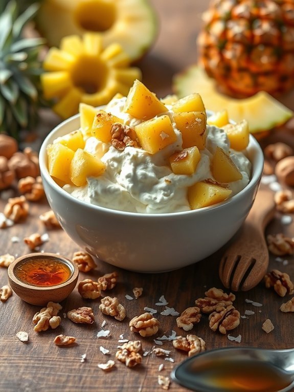 pineapple topped cottage cheese