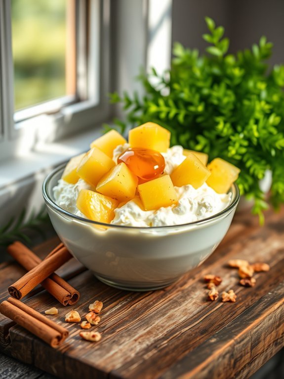 pineapple topped cottage cheese