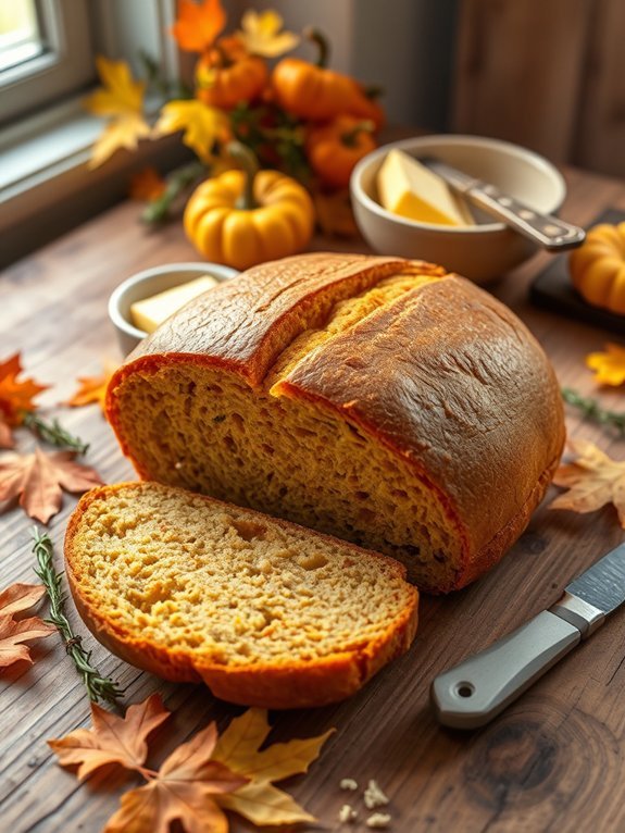 pumpkin flavored sourdough bread