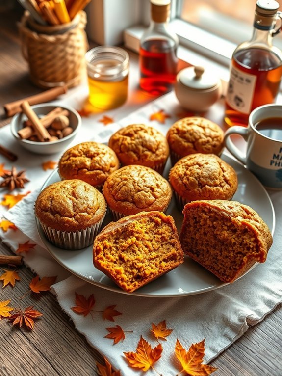 pumpkin spice flavored muffins