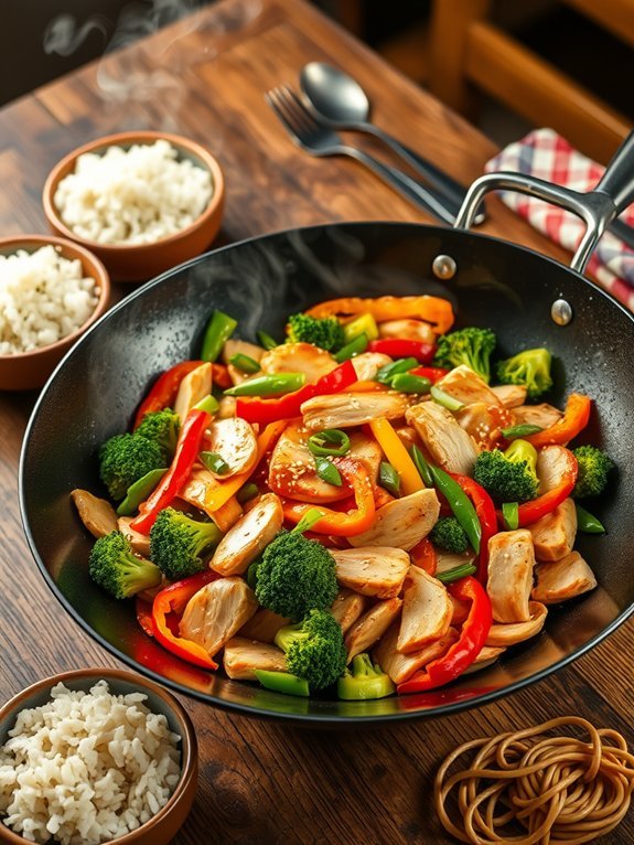 quick veggie chicken stir fry