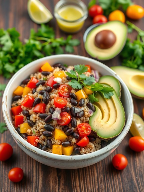 quinoa black bean dish