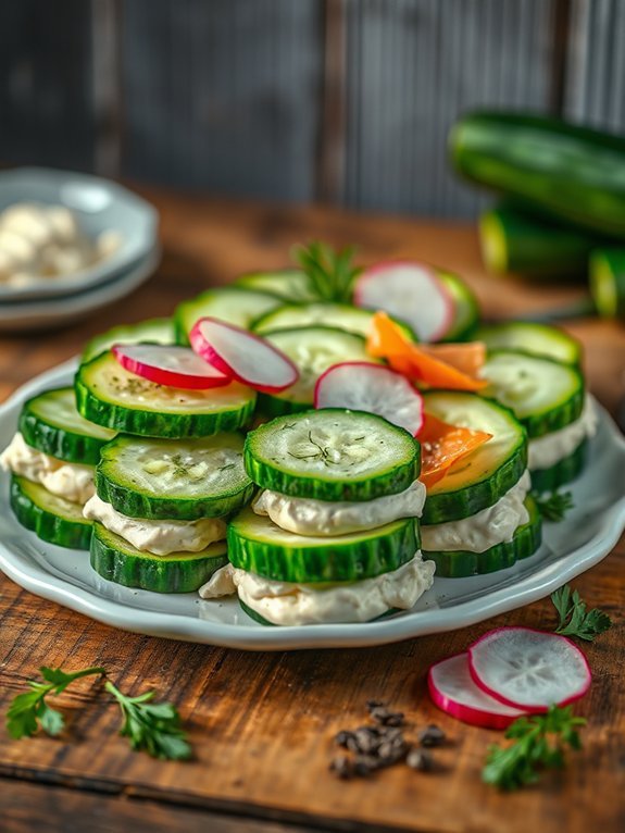 refreshing cucumber finger sandwiches