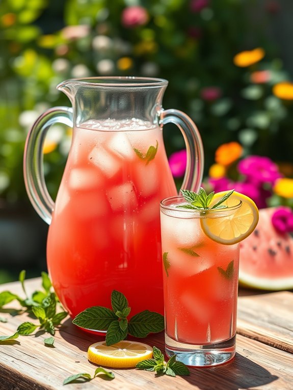 refreshing fruity summer drink