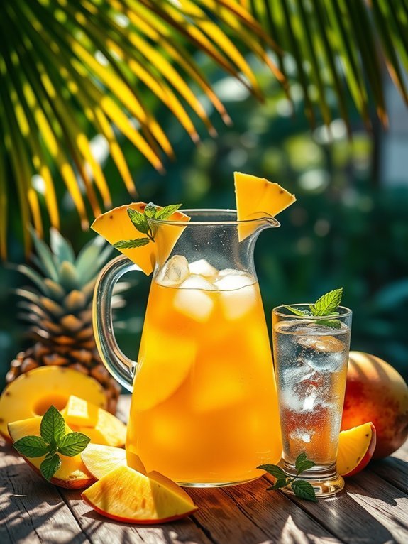 refreshing tropical beverage blend