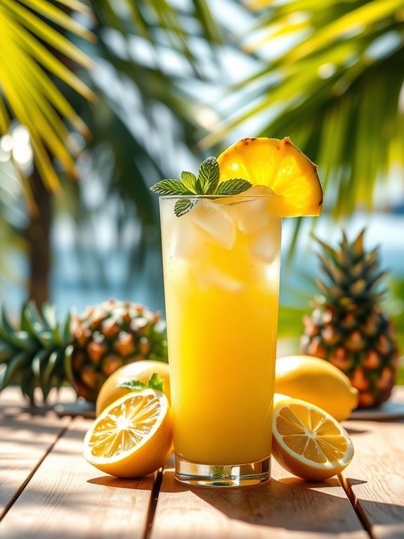 refreshing tropical citrus drink