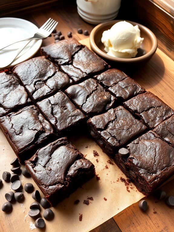 rich fudgy chocolate dessert