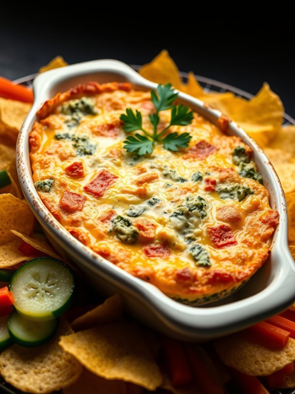 rich spinach artichoke dip