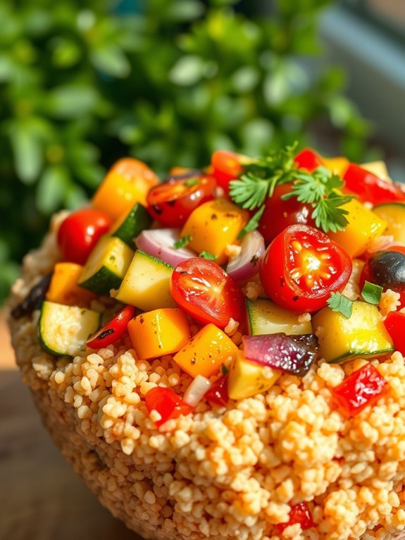 roasted vegetable quinoa salad