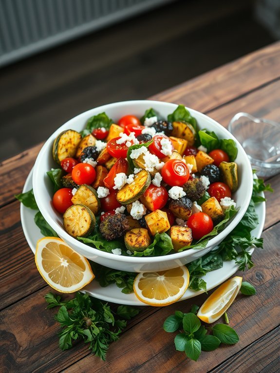 roasted vegetable salad recipe