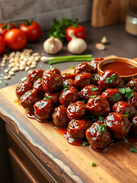 savory barbecue meatball recipe