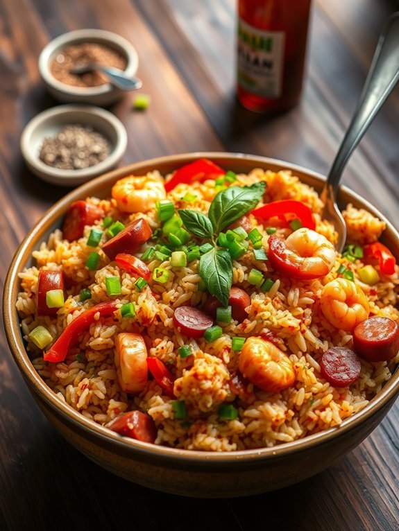 savory cajun rice dish