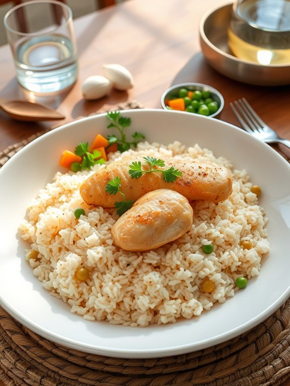 savory chicken with rice