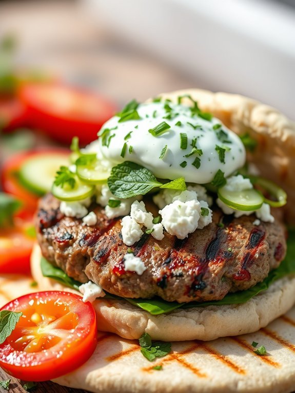 savory lamb burger recipe