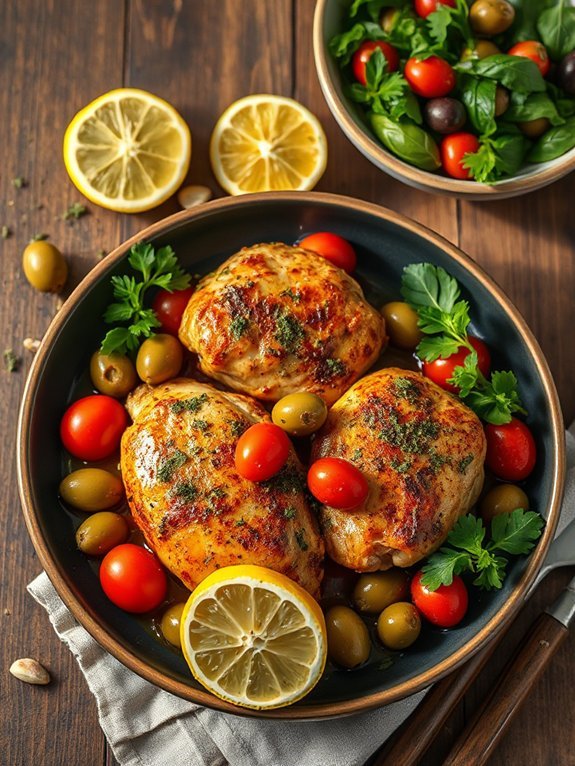 savory mediterranean chicken dish