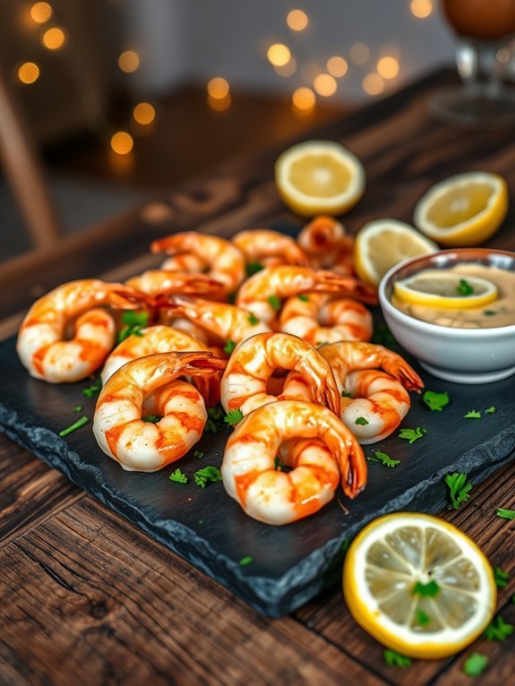 savory shrimp in butter