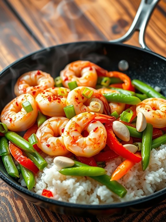 savory shrimp with garlic