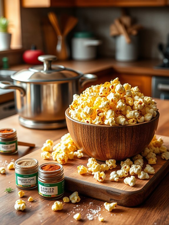 seasoned popcorn with yeast