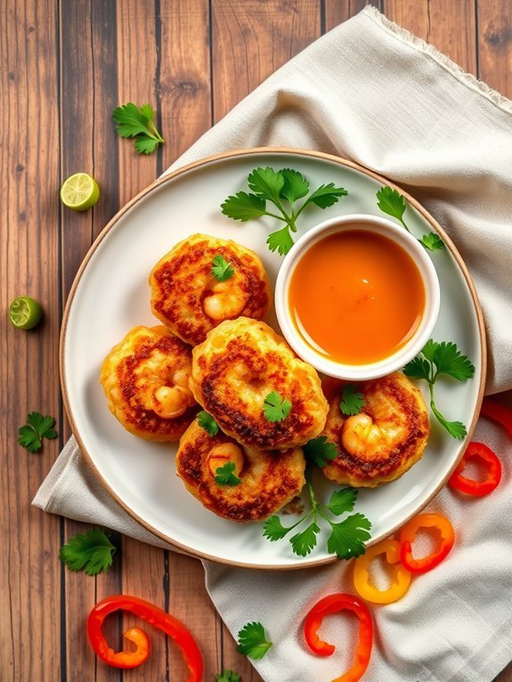 shrimp cakes with flavor