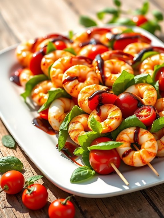 shrimp caprese skewers appetizer