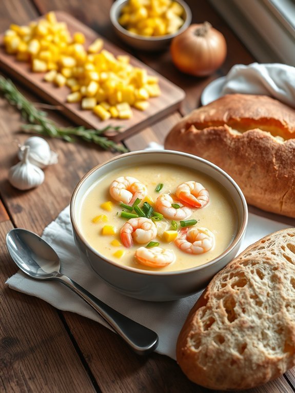 shrimp corn soup recipe