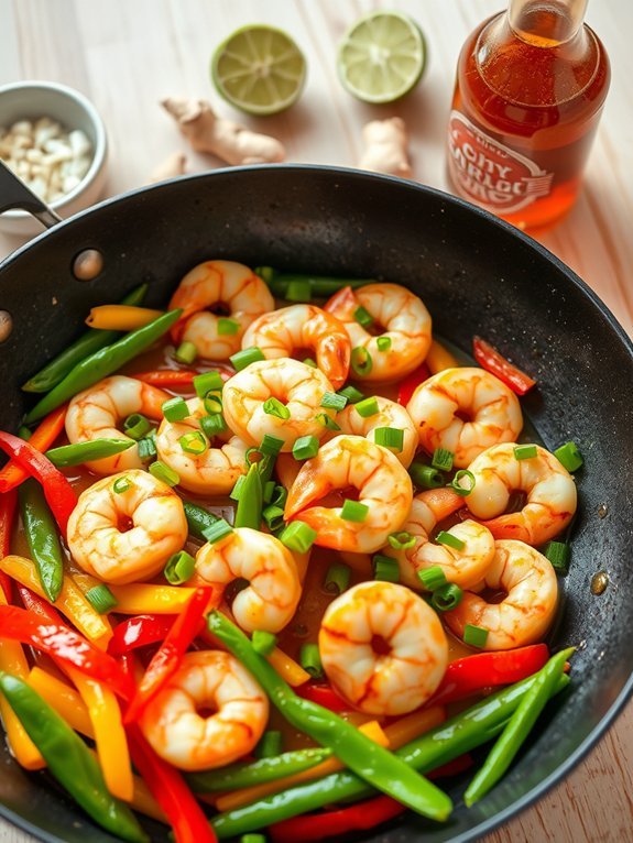 shrimp stir fried with spices