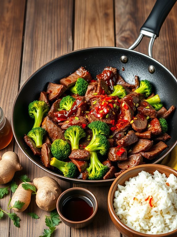 spicy beef broccoli stir fry