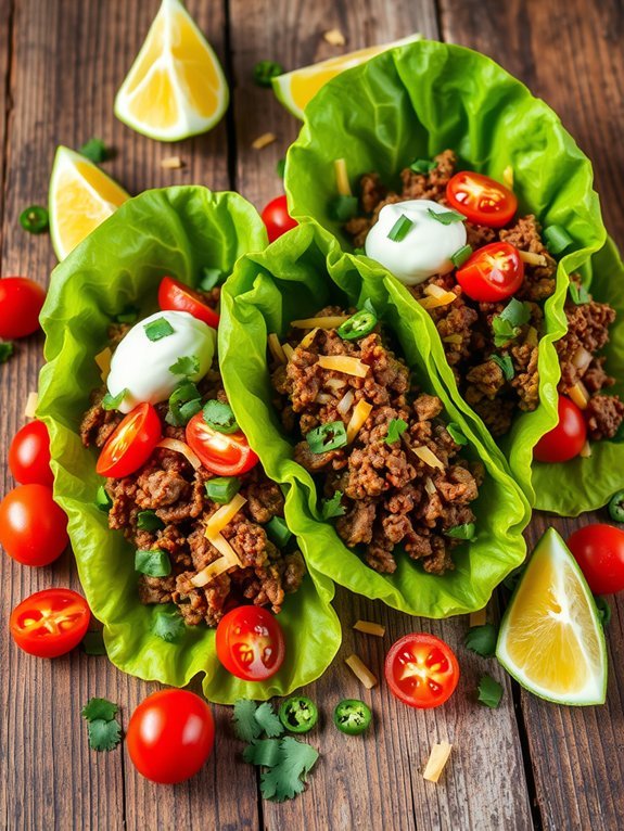 spicy beef taco wraps