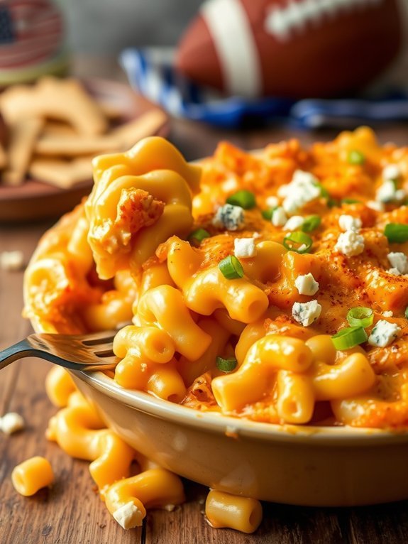 spicy cheesy pasta dish