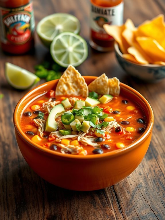 spicy chicken tortilla soup