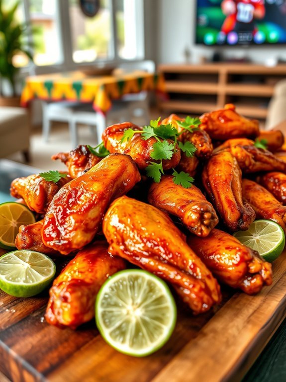 spicy citrus flavored chicken wings