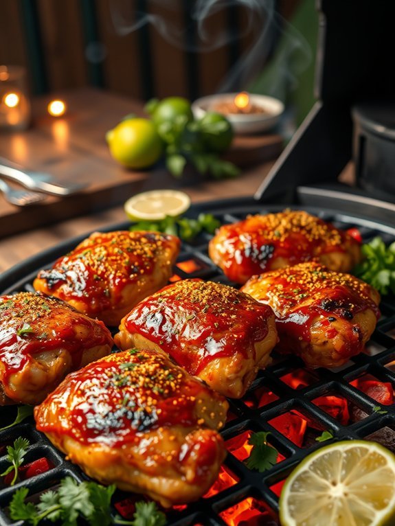 spicy grilled chicken thighs