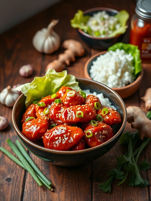 spicy korean chicken dish