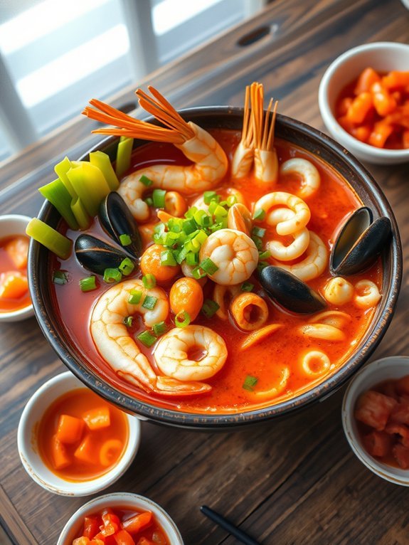 spicy korean seafood soup