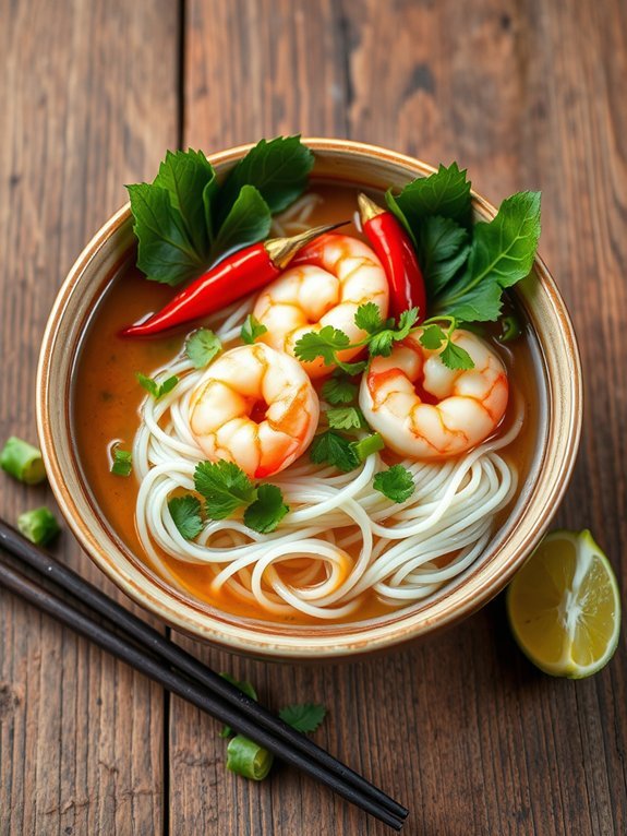 spicy shrimp noodle soup