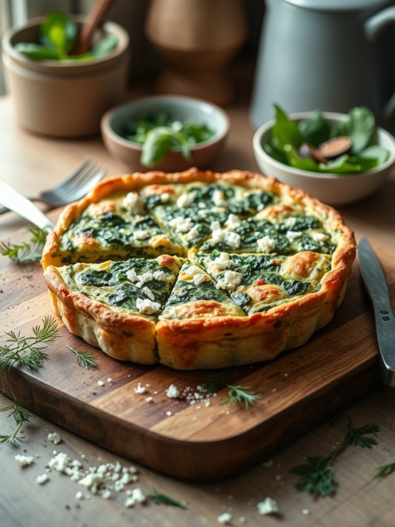 spinach feta quiche recipe