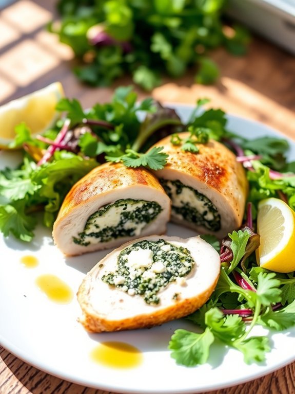 spinach feta stuffed chicken