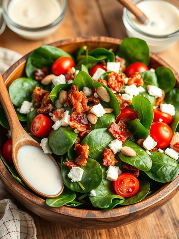 spinach salad with bacon