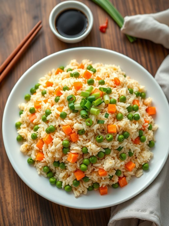 stir fried rice with eggs